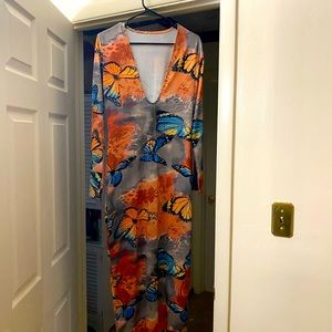 Beautiful Cotton butterfly casual dress!